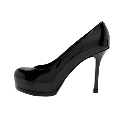 SAINT LAURENT Узкий каблук Высокие каблуки 8 см Женские Черный