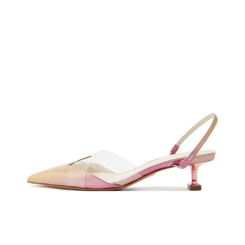 Schutz Tori Kitten Узкий каблук Высокие каблуки 4,5 см Женские Белые Розовые