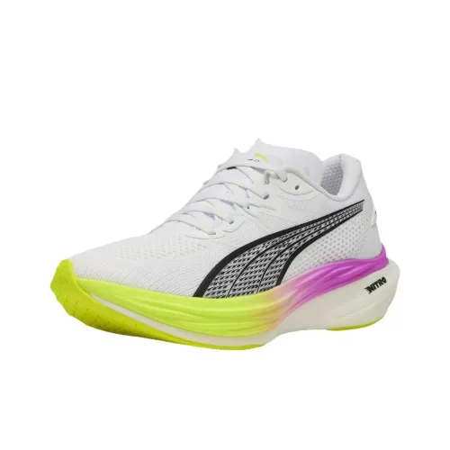 PUMA Deviate NITRO 3 Беговые кроссовки Низкий Топ Белый Мужской