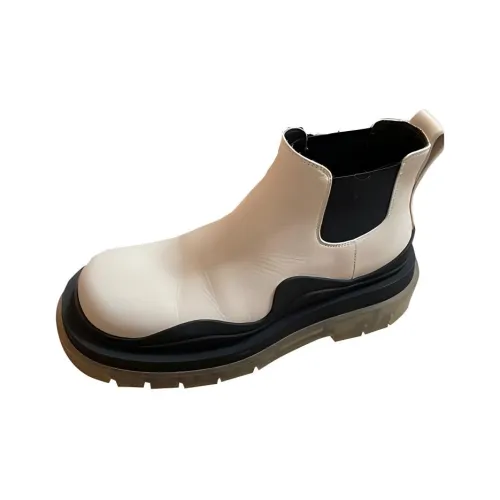 Bottega Veneta Tire Chelsea Короткий Челси Женские Белые