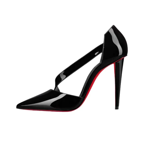 CL Cone-Heel High Heels 10 см Женские Черные