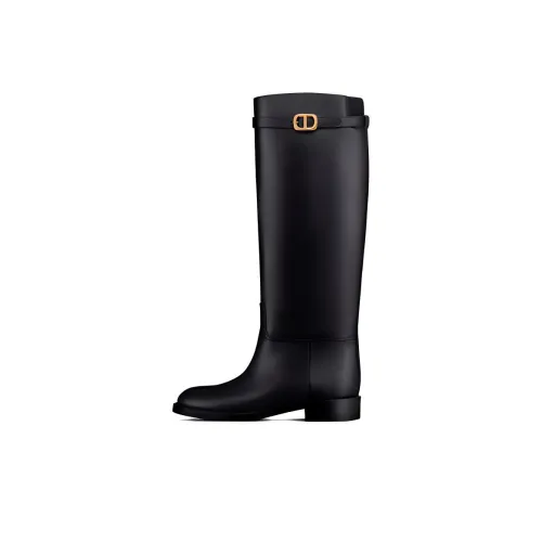 DIOR Empreinte Женские высокие сапоги до колена, черные