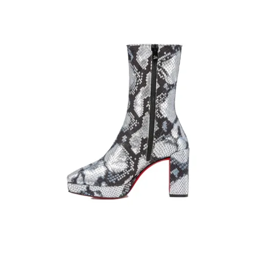 CL Ботильоны 9 см Женские Черный Белый