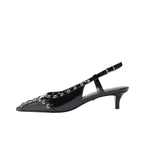 Schutz Ruth MID Узкий каблук Высокие каблуки 4CM Женские Черный