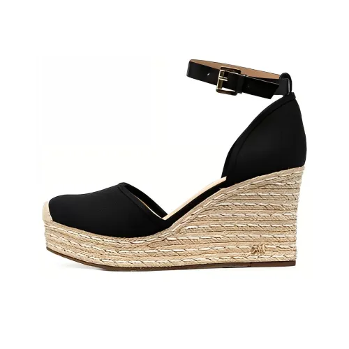 MICHAEL KORS Клин-каблук Высокие каблуки 9 см Женские Бежевый Черный