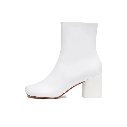 MM6 Maison Margiela совместный бренд ботильоны женские белые