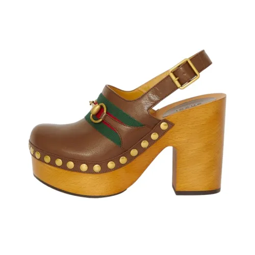 GUCCI Пряжка Horsebit Высокие каблуки Женские