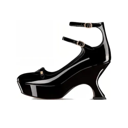 DIOR Aime Dior Нестандартный каблук Высокие каблуки Женские Черный