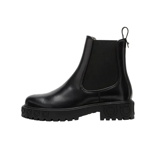 FERRAGAMO GANCINI Короткий Челси Женские Черный