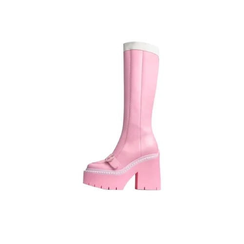 Jimmy Choo Sailor Moon Joint Name Колено Высокие сапоги 12 см Женские Нежно-розовый