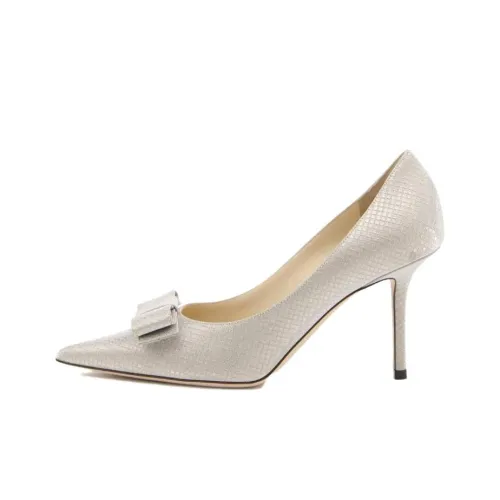 Jimmy Choo Любовь Узкий каблук Высокие каблуки 8,5 см Женские Шампанское