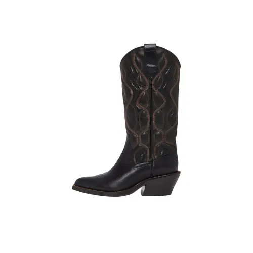 Dorothee Schumacher Женские сапоги на высоком каблуке Коричневого цвета