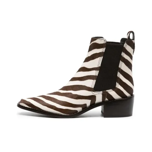 TORY BURCH Короткий Челси Женские Белый Коричневый