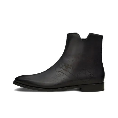 BERLUTI Demesure Scritto Ботильоны Мужской Черный