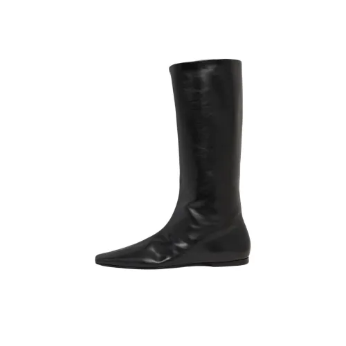 THE ROW Bette Knee-High Boots Женские Черные