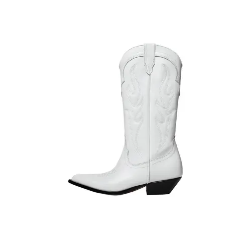 SONORA BOOTS Колено Высокие сапоги 3,5 см Женские Белые