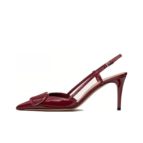 Valentino VLogo Signature Высокие каблуки Бордово-красный Женские
