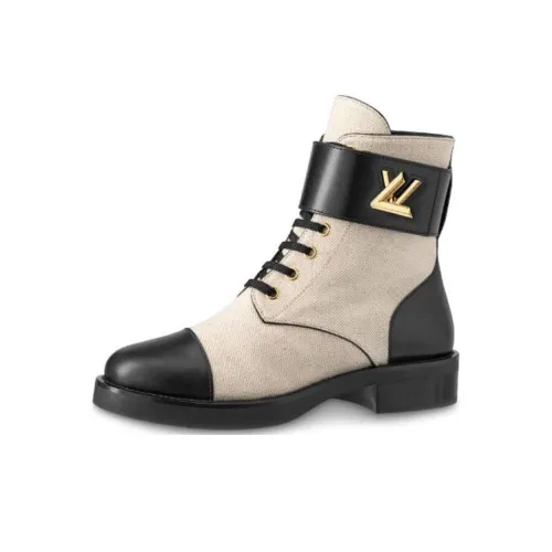 LOUIS VUITTON Wonderland Короткий Мартин Ботинок Женские Светлый Умбра