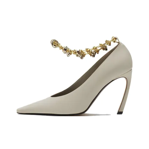 Lanvin SWING Высокие каблуки Бежевый Женские