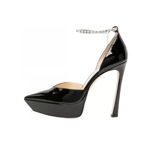 Jimmy Choo Saeda Низкий каблук Высокий каблук 13 см Женский Черный
