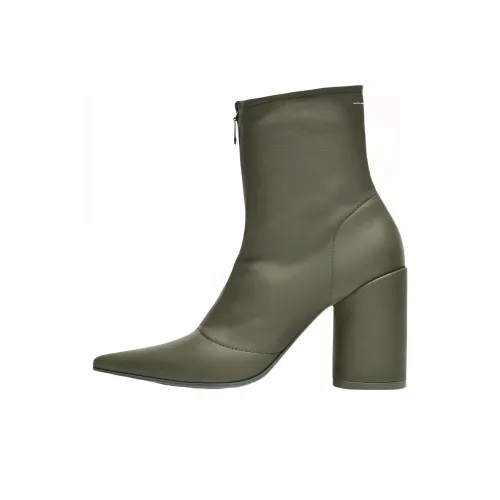 MM6 Maison Margiela Ботильоны Зеленые Женские