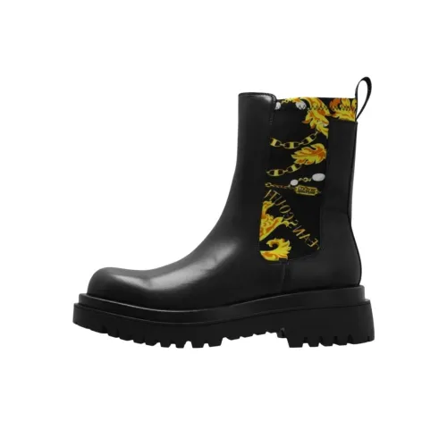 VERSACE JEANS COUTURE Короткий Челси 3,5 см Женский Черный