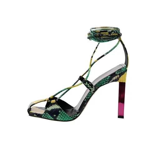 The Attico Adele Низкий каблук Высокий каблук Женский Зеленый