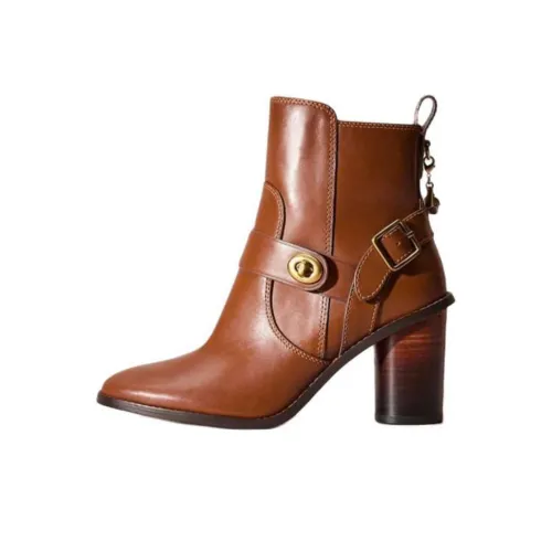 COACH Ботильоны 8,3 см Женские Коричневый