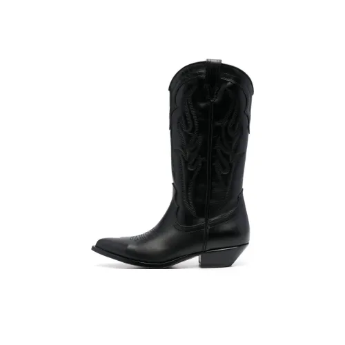 SONORA BOOTS Колено Высокие сапоги 3,5 см Женские Черные