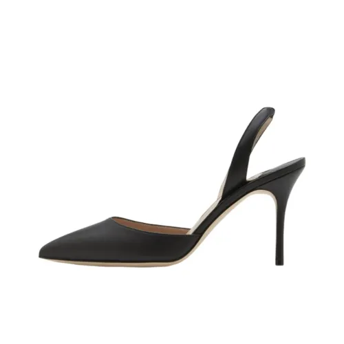 MANOLO BLAHNIK Carolyne Узкий каблук Высокие каблуки Женские Черный