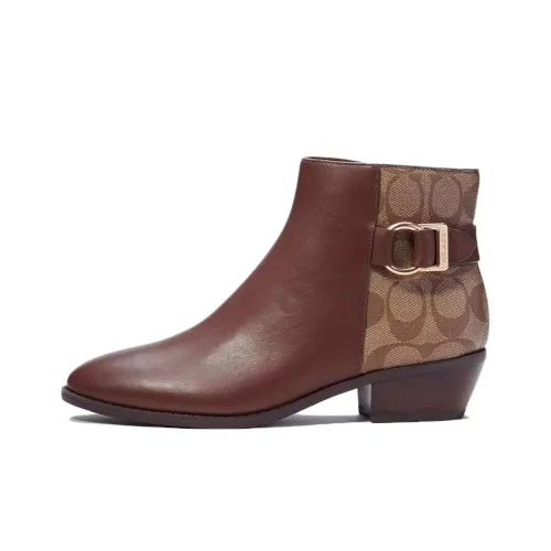 COACH Ботильоны Женские Коричневый
