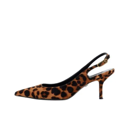 Roberto Cavalli Узкий каблук Высокие каблуки Женские Леопардовый принт
