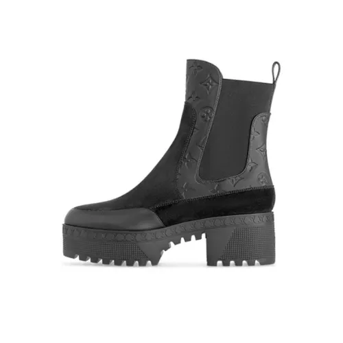 LOUIS VUITTON Laureate Ankle Длина Челси Женские Черный