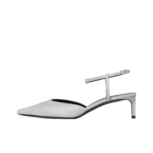 CELINE Узкий каблук Высокие каблуки 5 см Женские Серебряные