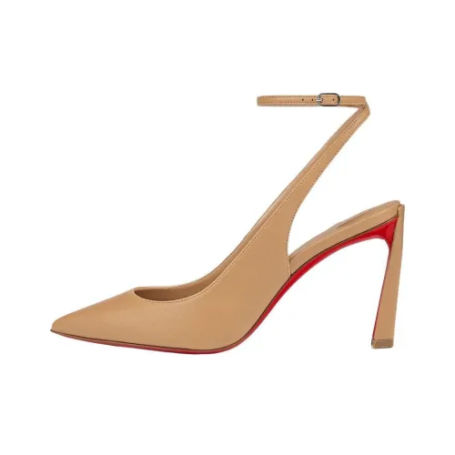 CL LUBOTING Квадратный каблук Высокие каблуки 8,5 см Женские Хаки