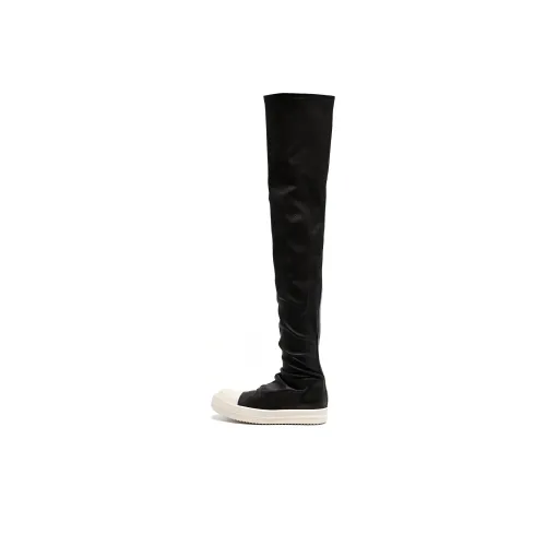 RICK OWENS LUXOR Ботинки выше колена, черные, женские