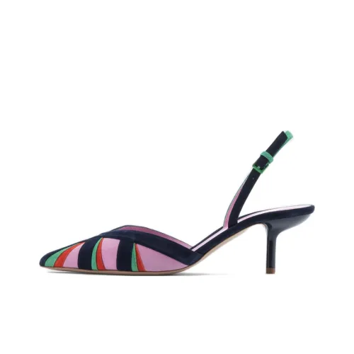 EMPORIO ARMANI Узкий каблук Высокие каблуки Женские Синий Розовый