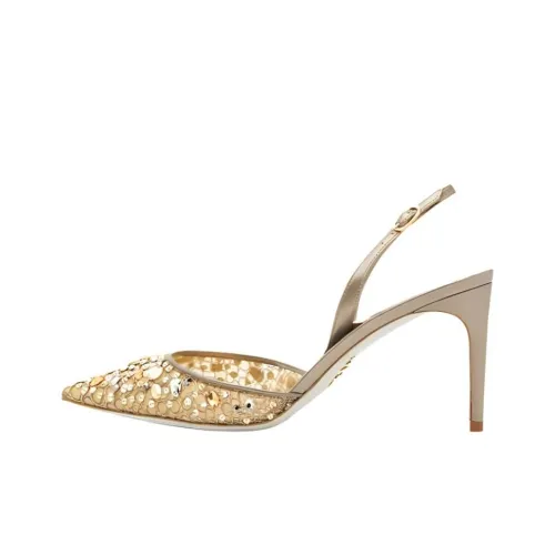 RENE CAOVILLA Узкий каблук высокий каблук 8 см женский коричневый