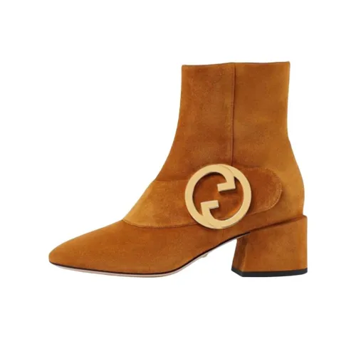 GUCCI Blondie Ботильоны Женские Коричневый