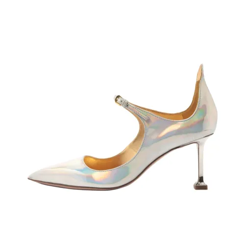 Schutz Elsa Узкий каблук Высокие каблуки 8 см Женские Серебряный