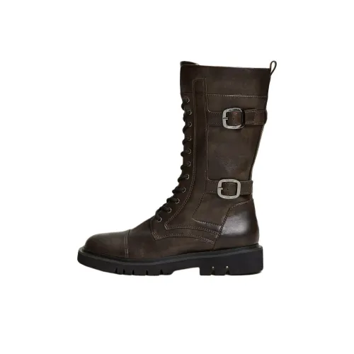 TWINSET Milano Высокие сапоги до колена 3 см женские коричневые