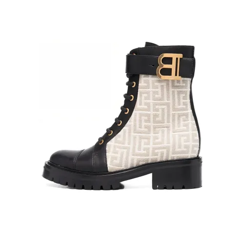 BALMAIN Ботильоны Женские Черный Белый