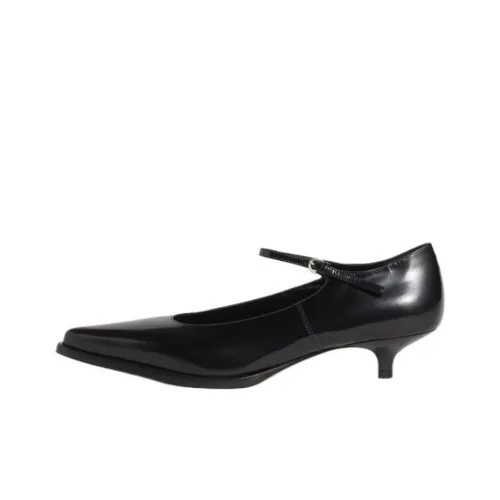 MIU MIU Узкий каблук Высокие каблуки 3,5 см Женские Черный