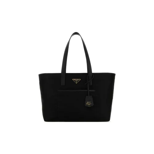 PRADA Переработанный Нейлон Тоут Сумка Сумка для покупок Сумка Сумка через плечо Женская Черная
