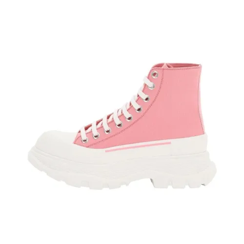 Alexander McQueen Короткий Мартин Ботинок Женские Розовый