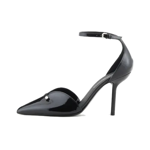 EMPORIO ARMANI Узкий каблук Высокие каблуки 9,5 см Женские Черный