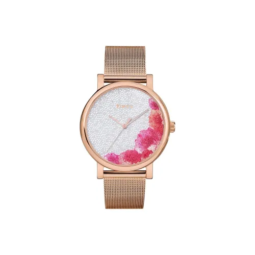 TIMEX Наручные часы Кварцевый механизм Ремешок из нержавеющей стали 42 мм Серебристый циферблат Женские часы