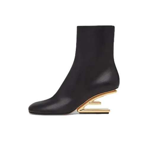 Fendi First Модные ботильоны женские черные