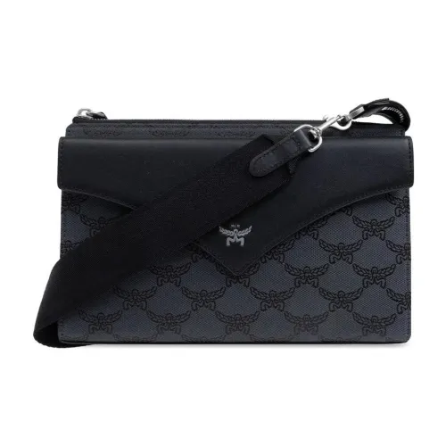 MCM Ткань Одно плечо Через плечо Клатч Маленький Мужской Серый