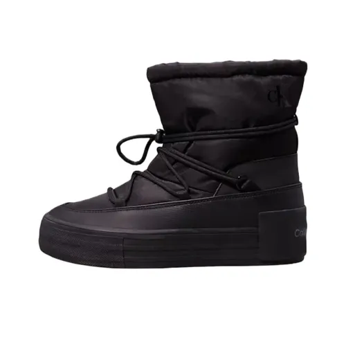 CKJ CALVIN KLEIN JEANS Короткие Сноубутсы Женские Черные